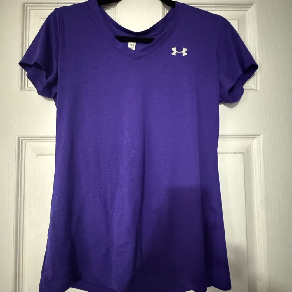 Under Armour Women's Short Sleeve Purple Tee